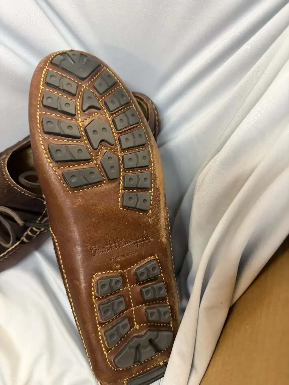 Ernest Hemingway Leather and Suede Moccasin Driving Loafers